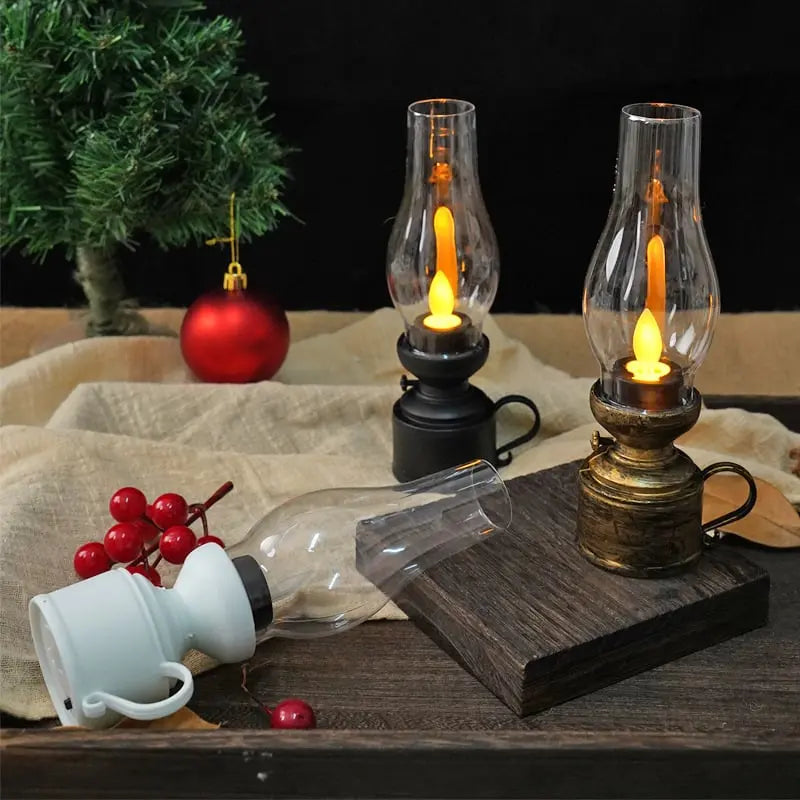 LED Lantern Realistic Flicker Battery-Powered Child-Safe