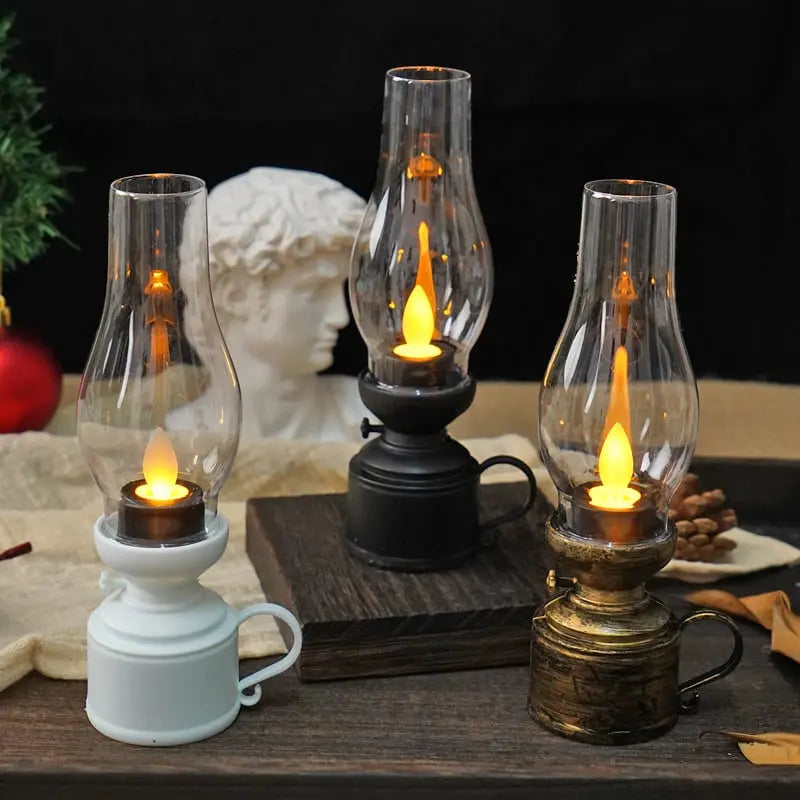 LED Lantern Realistic Flicker Battery-Powered Child-Safe