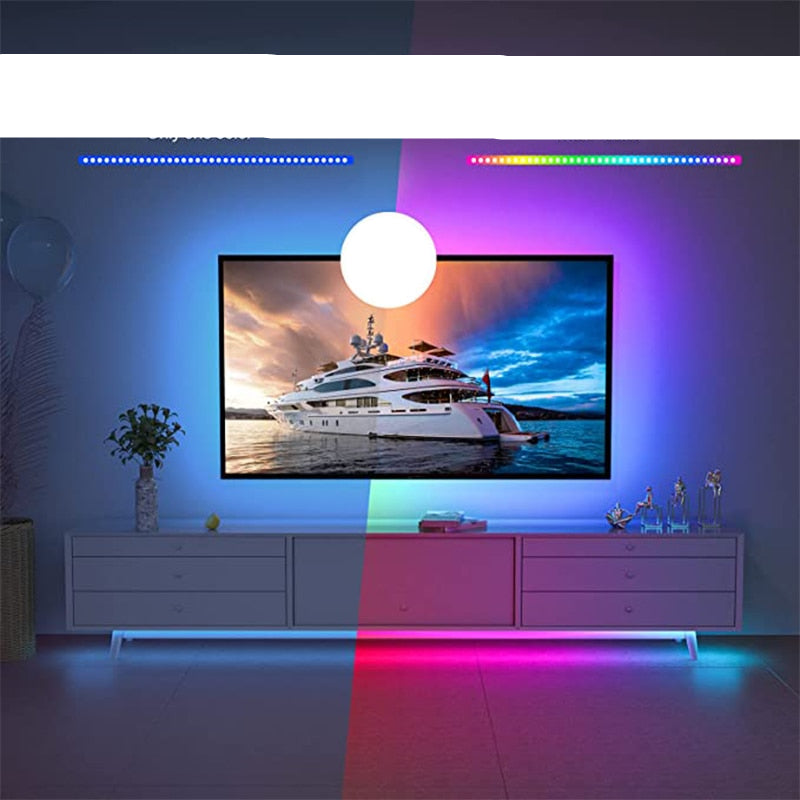 LED Light Strip RGB Music-Reactive Bluetooth App & Remote