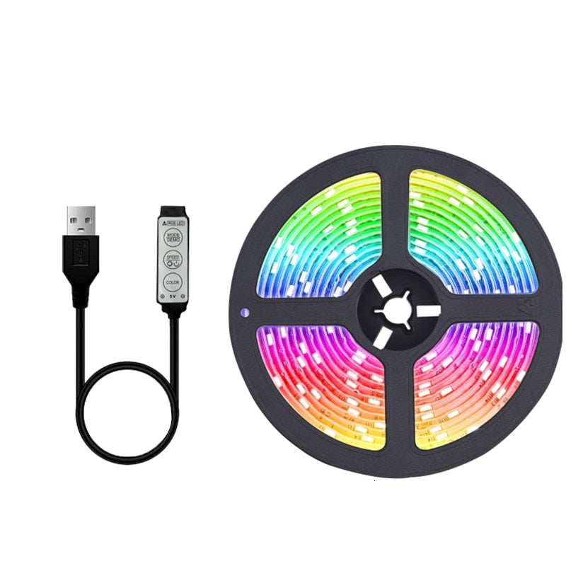 LED Light Strip RGB Music-Reactive Bluetooth App & Remote