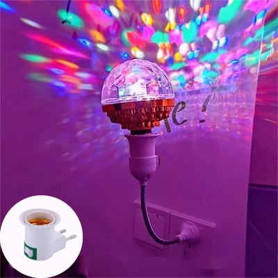 LED Party Bulb Multicolor Projection E27 Socket