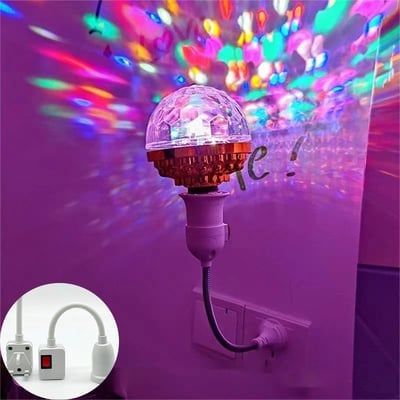LED Party Bulb Multicolor Projection E27 Socket