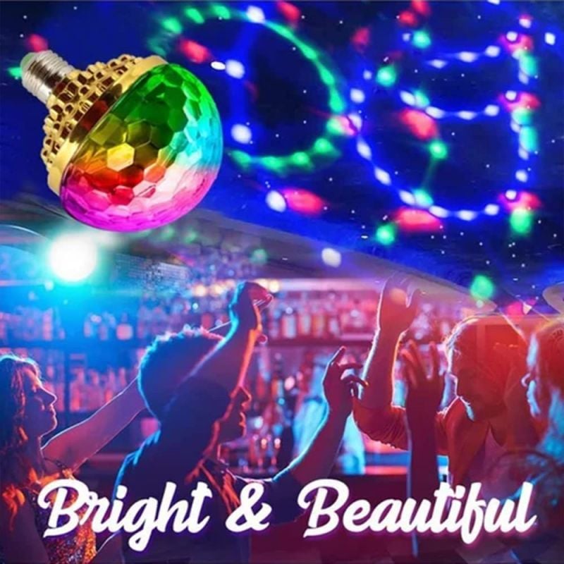 LED Party Bulb Multicolor Projection E27 Socket