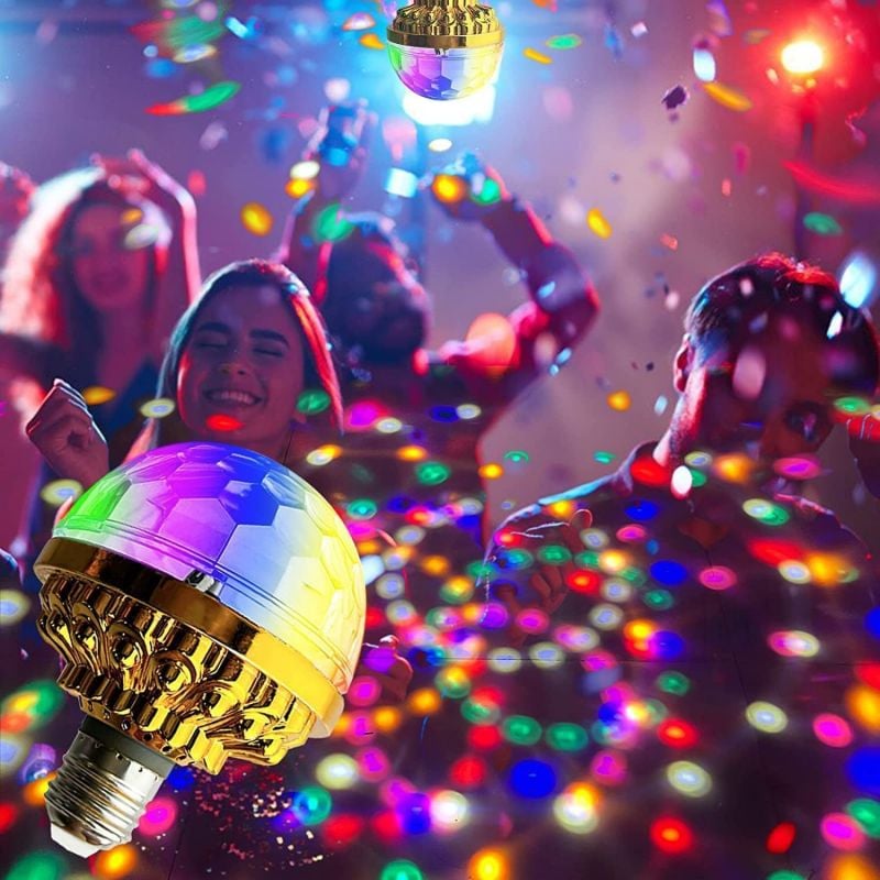 LED Party Bulb Multicolor Projection E27 Socket