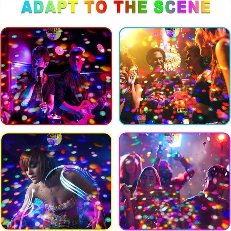 LED Party Bulb Multicolor Projection E27 Socket