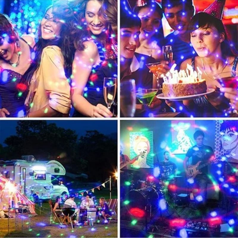 LED Party Bulb Multicolor Projection E27 Socket