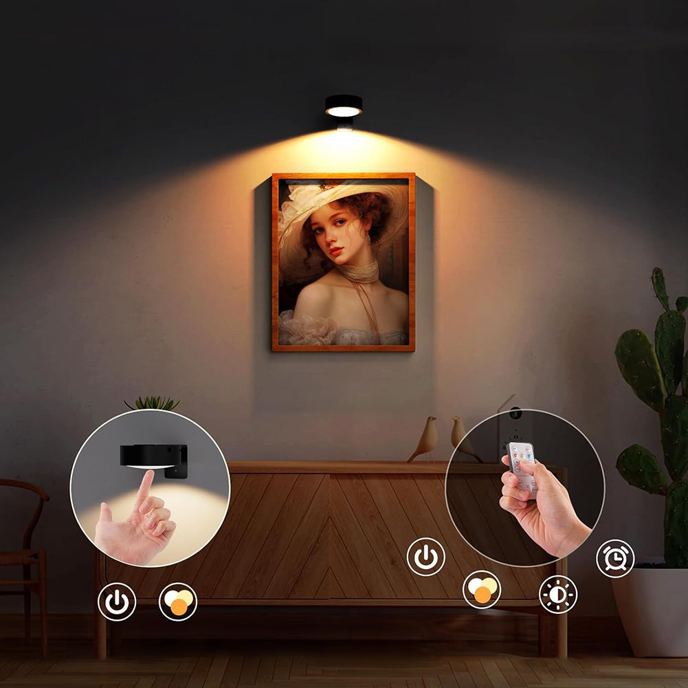 LED Picture Light Wireless Magnetic Remote Control & Timer