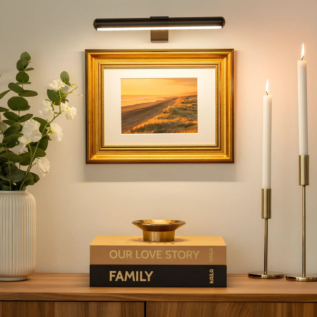 LED Picture Light Wireless USB Rechargeable Dimmable