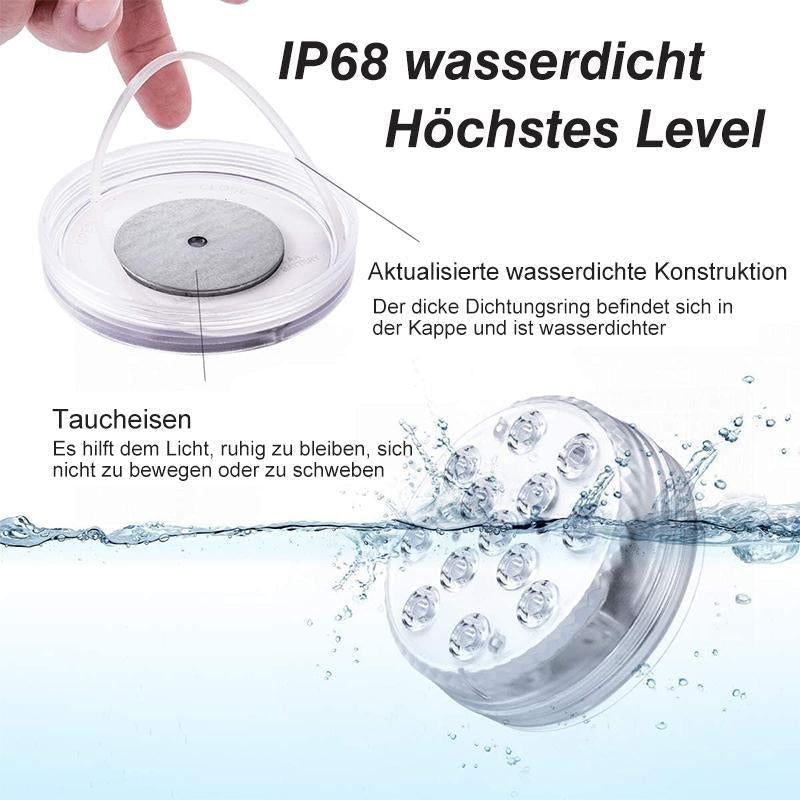 LED Pool Light 16-Color Remote Submersible