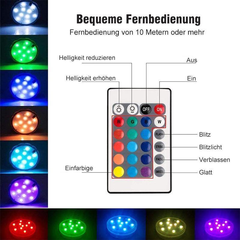 LED Pool Light 16-Color Remote Submersible