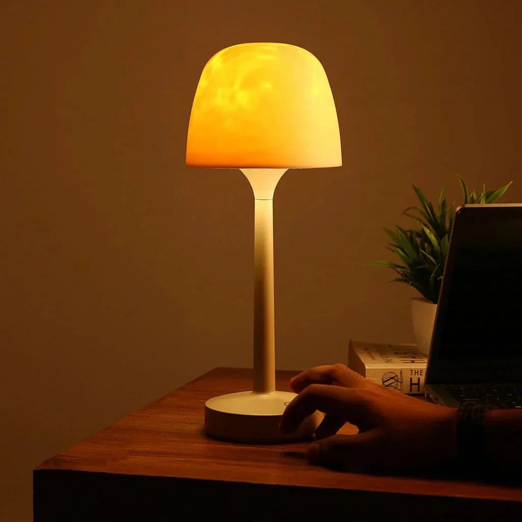LED Projection Lamp Rechargeable Sleep Timer 16 Color Modes