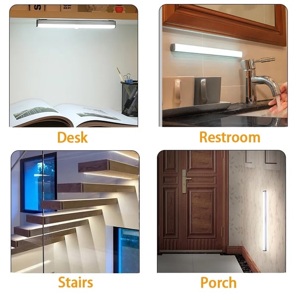 LED Sensor Lamp Motion-Activated USB Rechargeable & Magnetic Mount