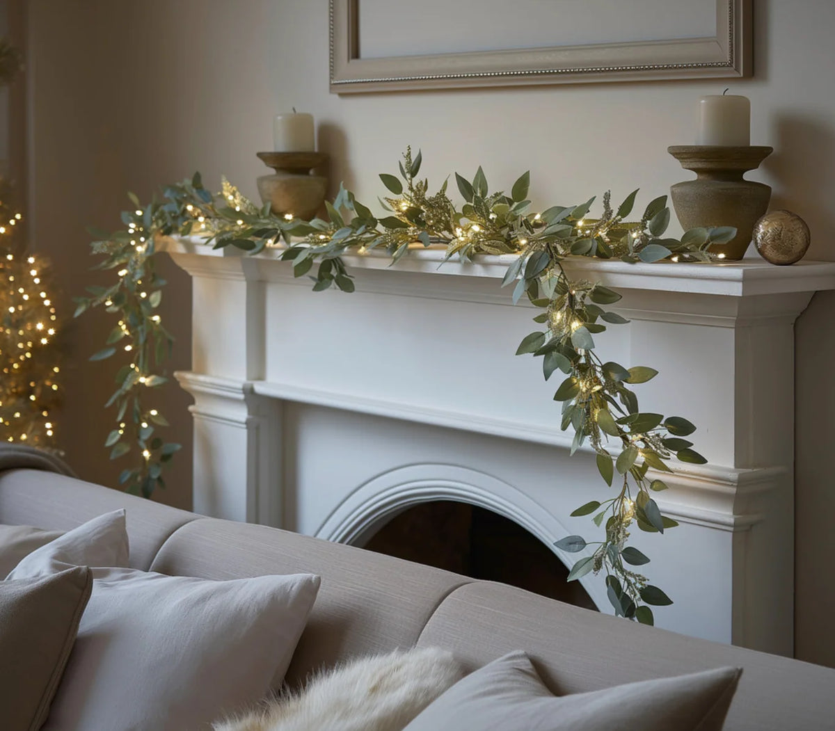 LED String Lights Olive Branch Energy-Saving Warm White