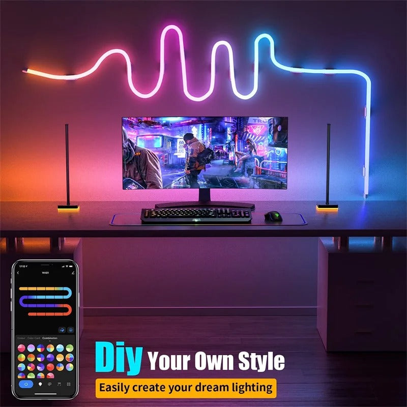 LED Strip Light Neon Color-Changing App & Remote