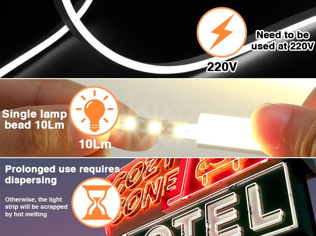 LED Strip Lights Flexible Waterproof Silicone Color-Changing & App-Controlled