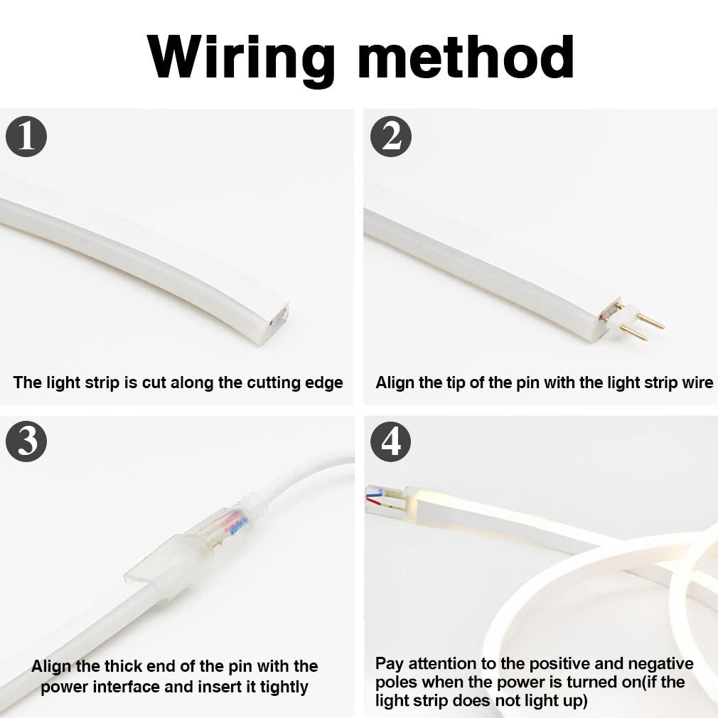 LED Strip Lights Flexible Waterproof Silicone Color-Changing & App-Controlled
