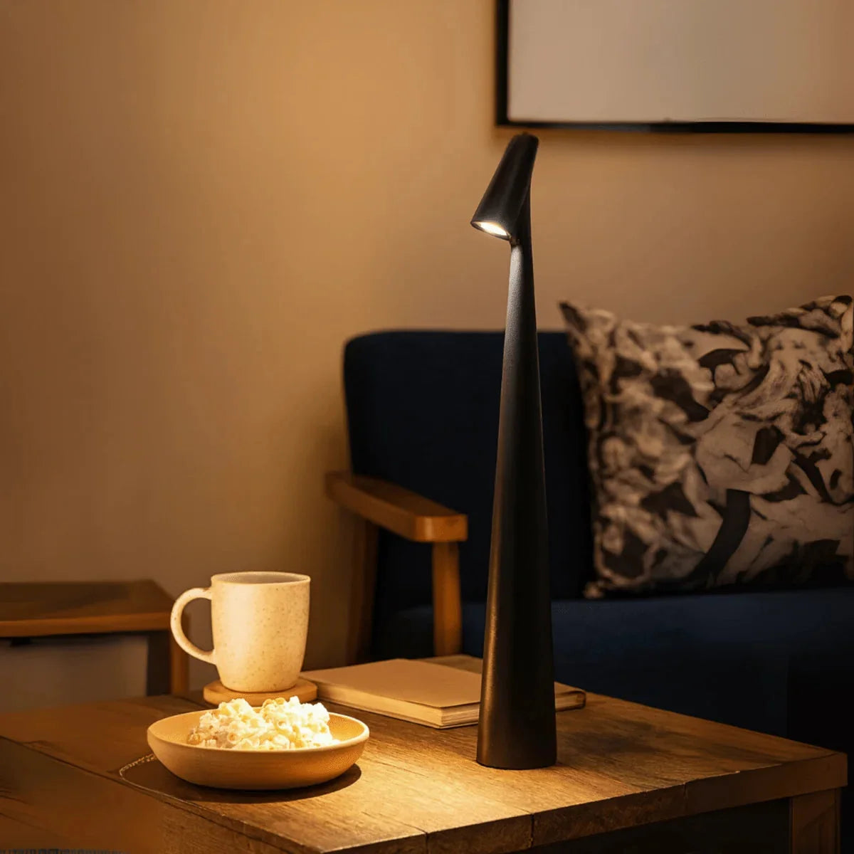 LED Table Lamp Cordless Rechargeable Adjustable Brightness