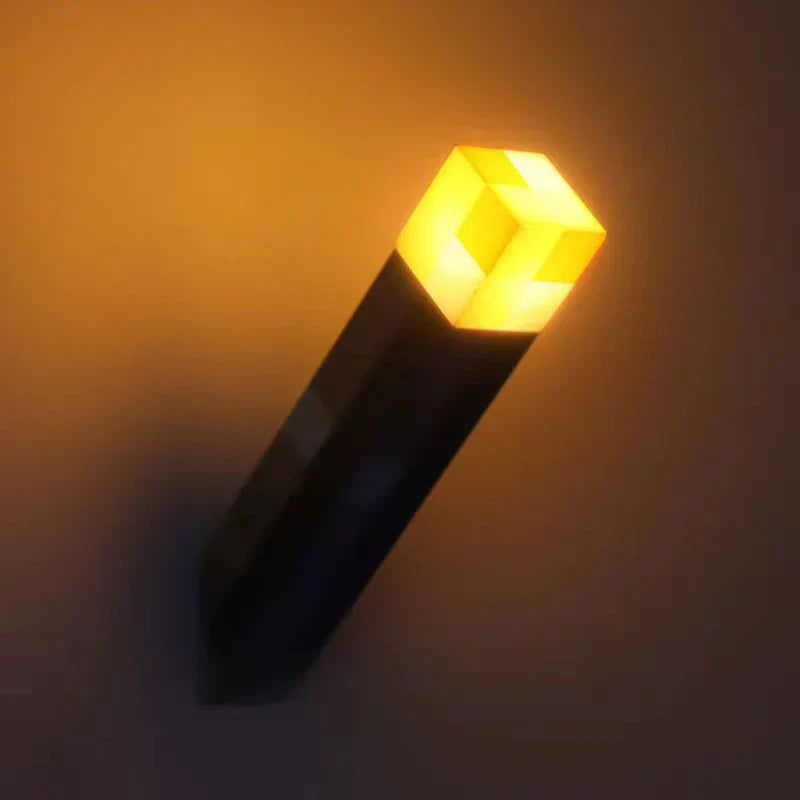LED Table Lamp Pixelated Design USB Rechargeable Warm Light