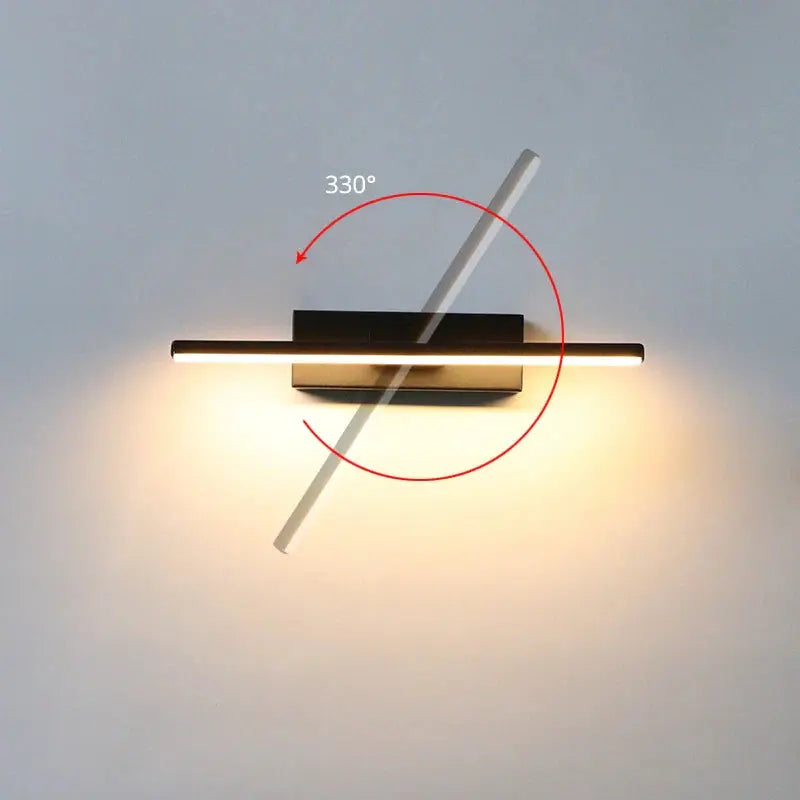 LED Wall Lamp Aluminum 330° Swivel Selectable Color Temp