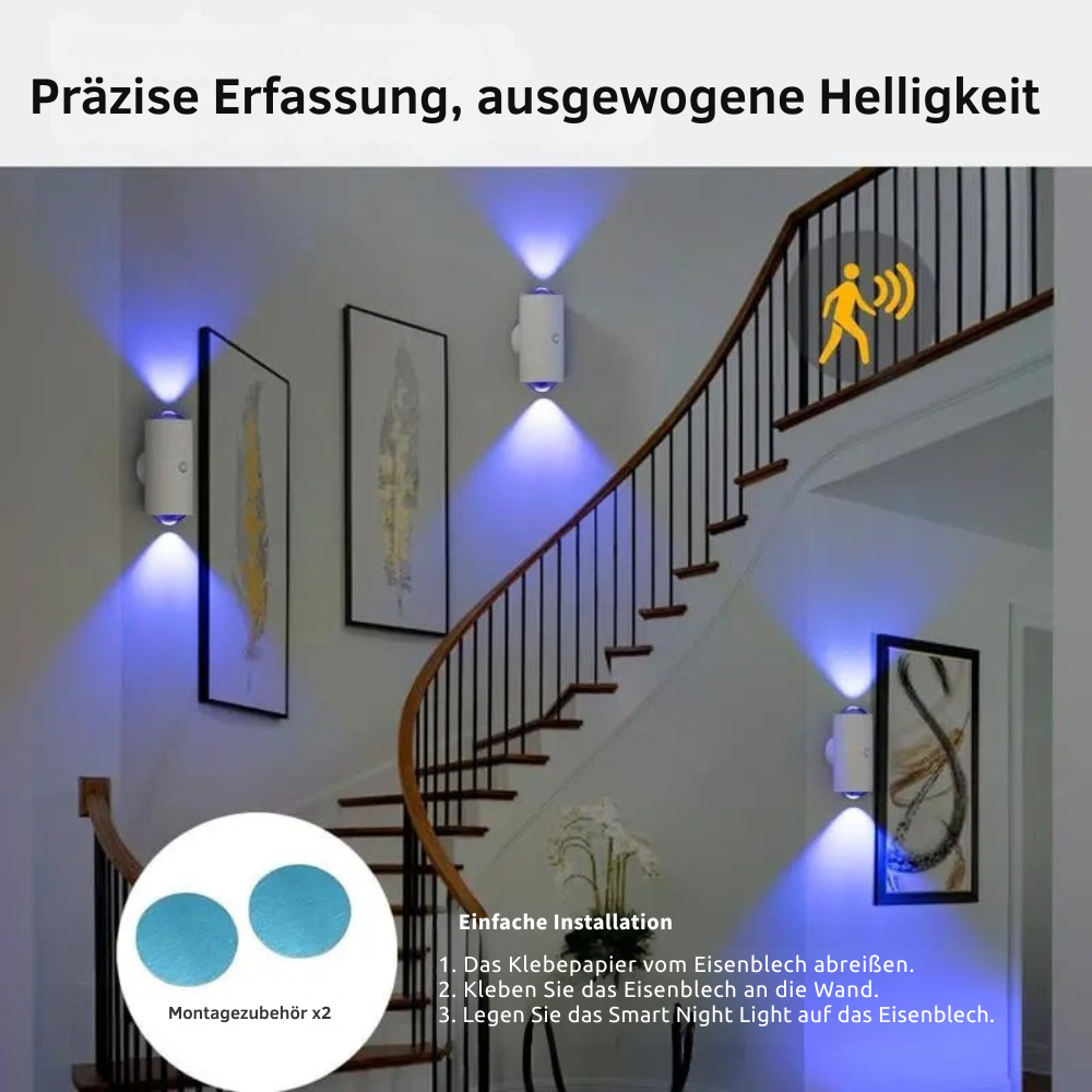LED Wall Light Motion Sensor Rechargeable Magnetic Mount