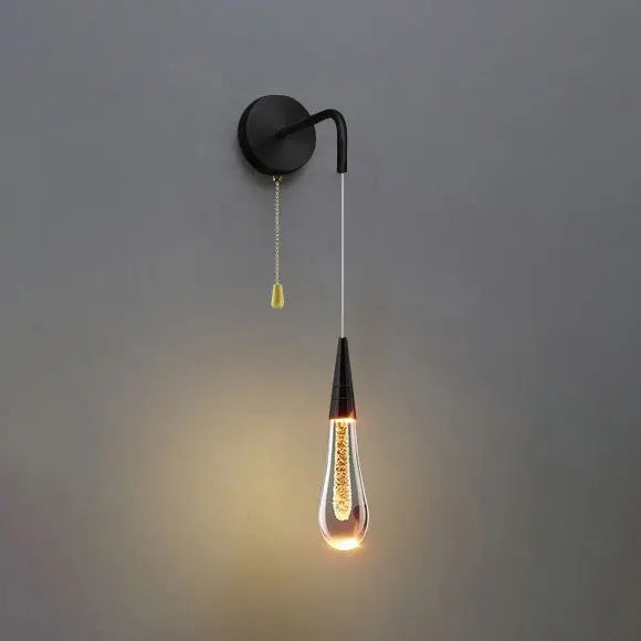 LED Wall Light Teardrop Glass Glare-Free Adjustable Color Temperature