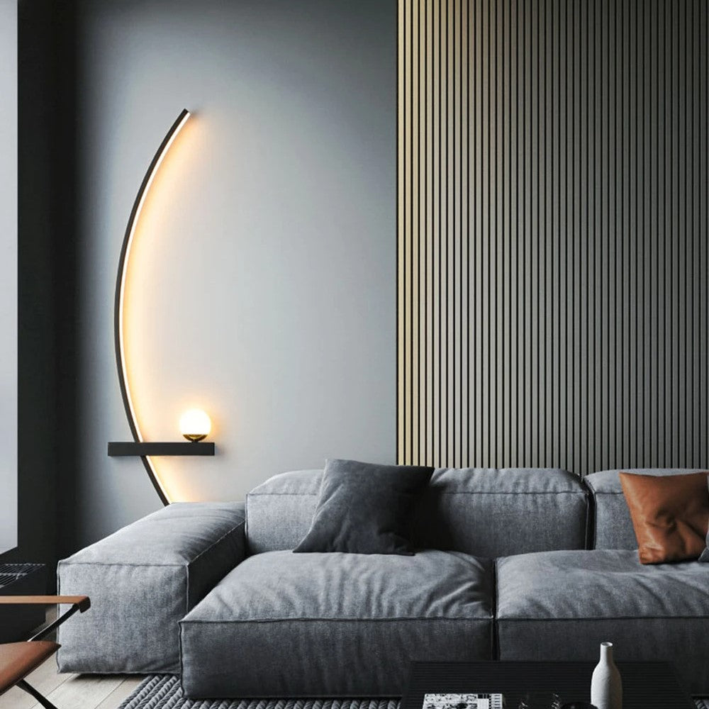 LED Wall Light With Shelf & Color Modes
