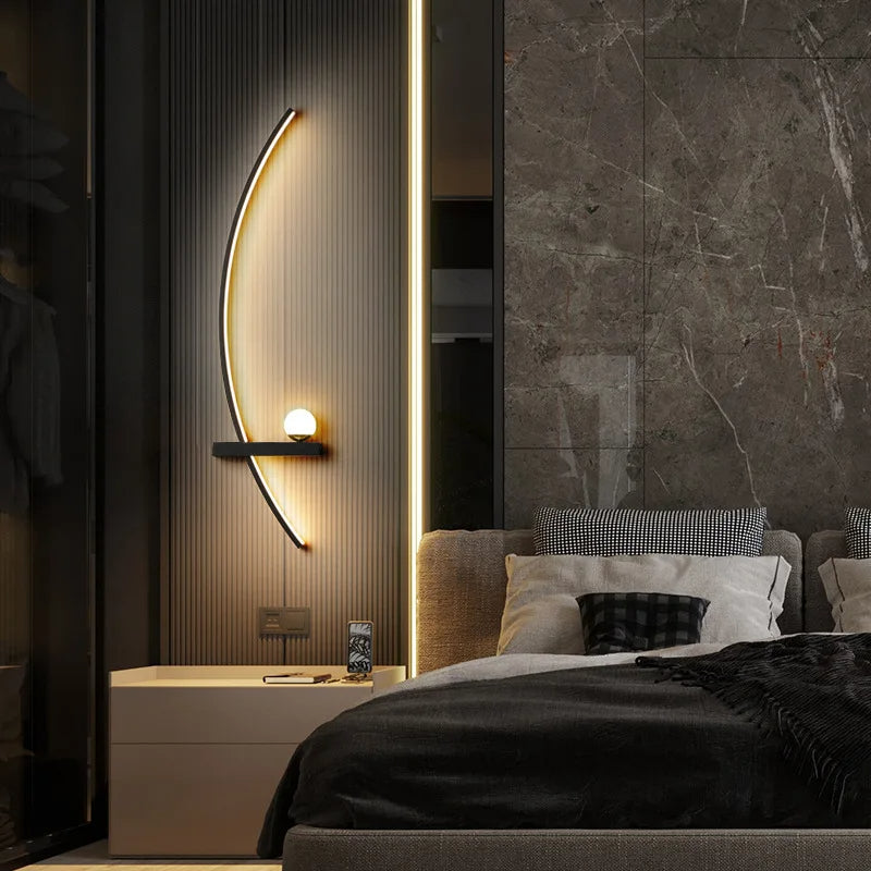 LED Wall Light With Shelf & Color Modes
