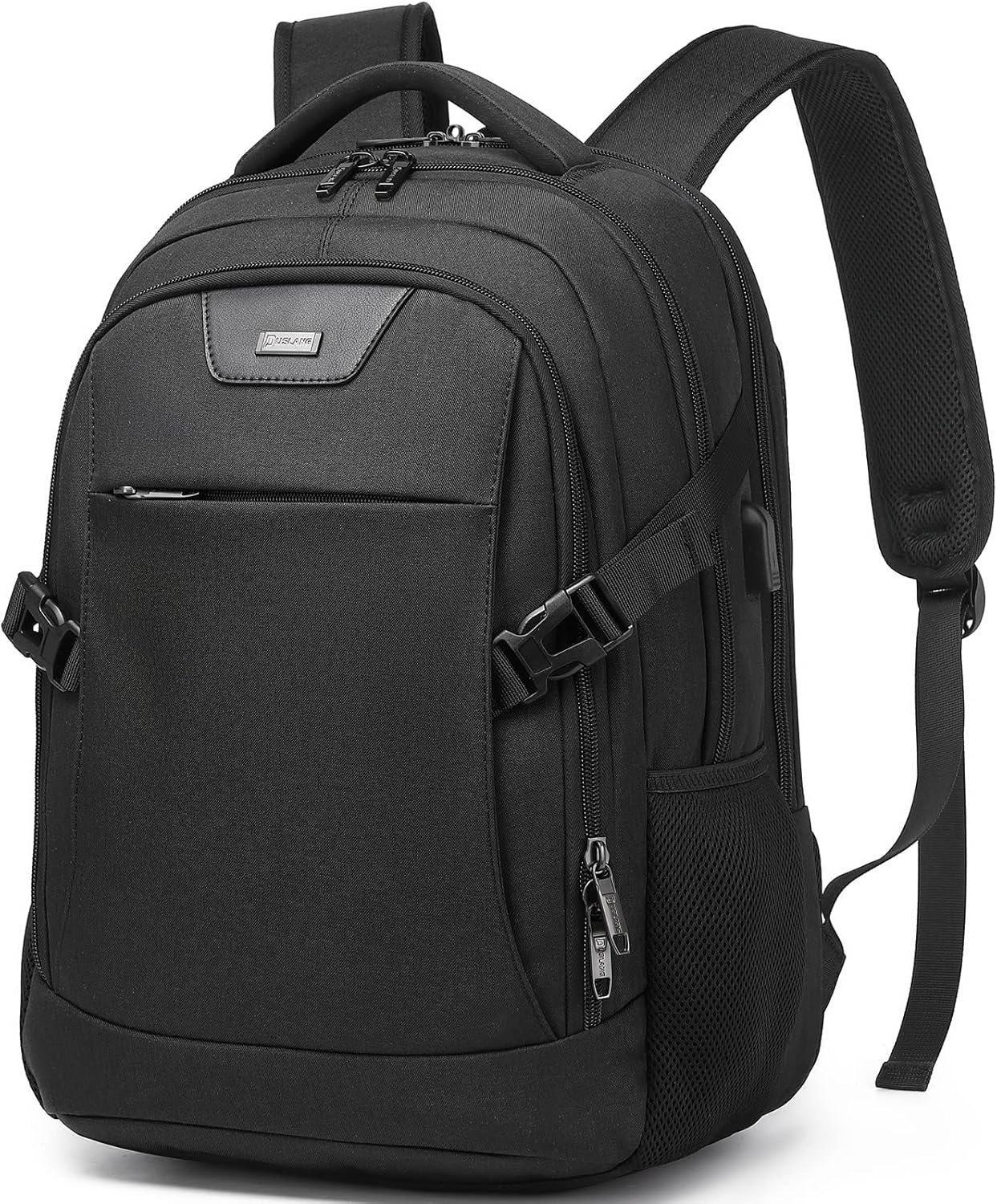 Laptop Backpack Hidden Anti-Theft Pocket Built-In USB Water-Resistant Polyester