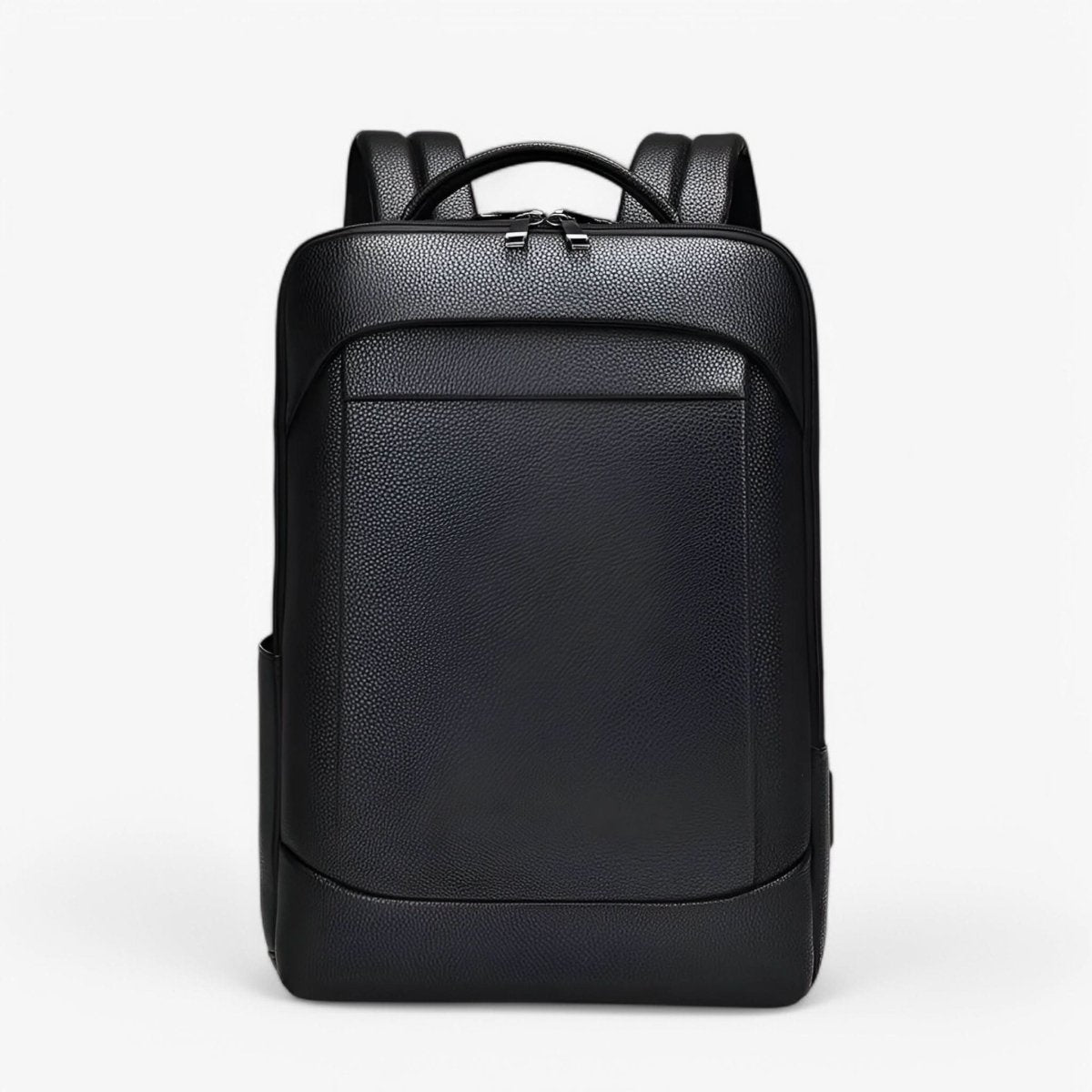 Laptop Backpack PU Leather USB Charging 15.6-Inch