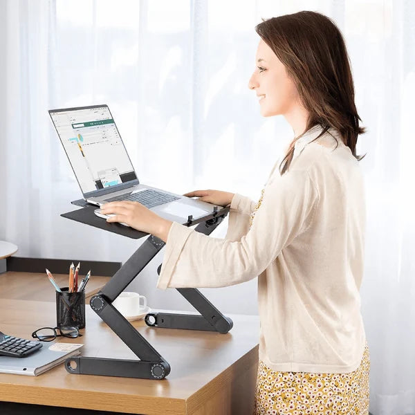 Laptop Stand Ventilated Aluminum Height & Angle Adjustable