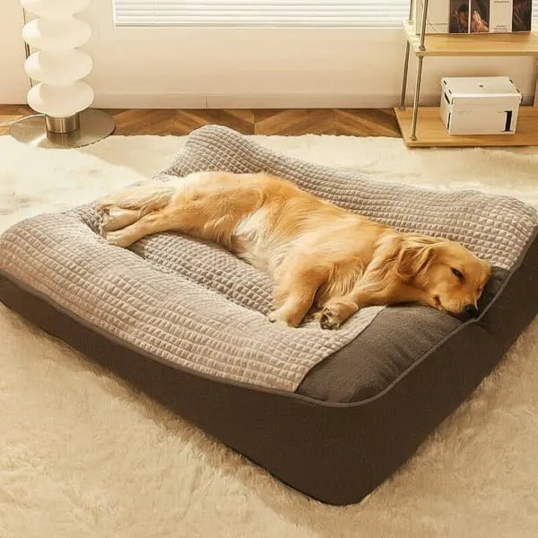 Large Dog Bed Orthopedic & Raised Edge Washable Cover