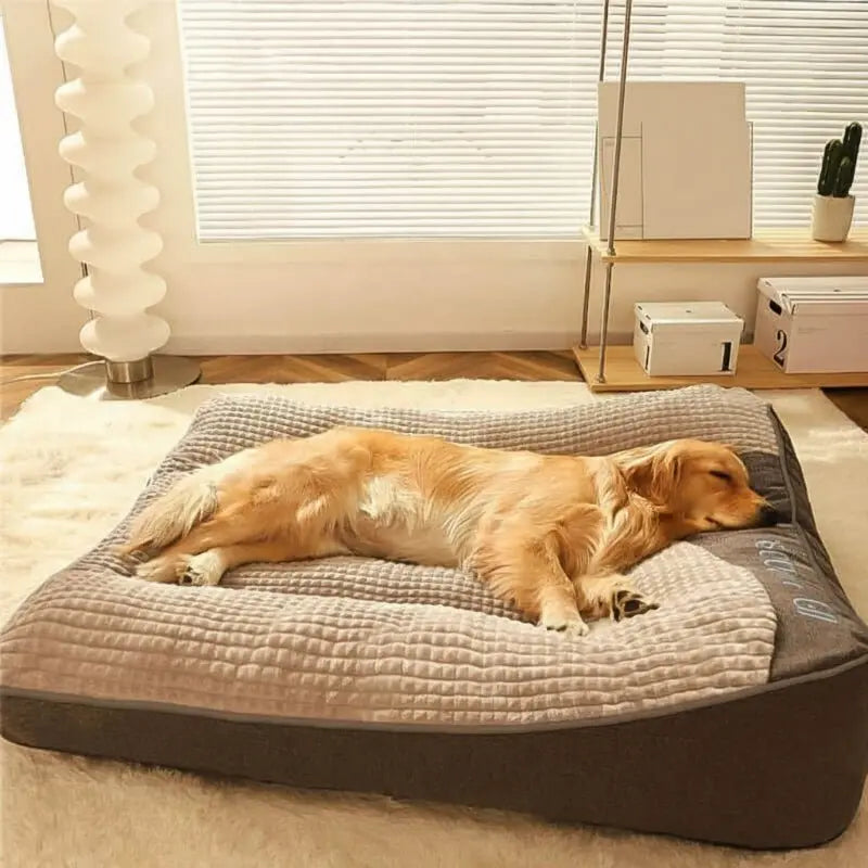 Large Dog Bed Orthopedic & Raised Edge Washable Cover