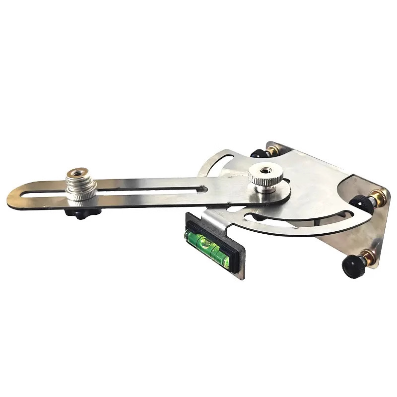 Laser Level Base Stainless Steel 180° Swivel Built-In Level