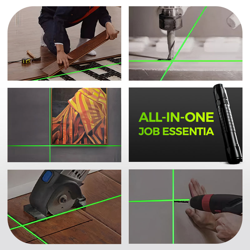 Laser Level Green Beam Cross-Line & Single-Point 0.1 Precision