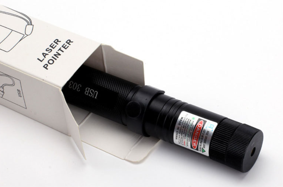 Laser Pointer Adjustable Focus Long Range USB Rechargeable