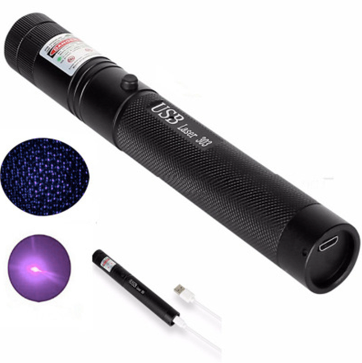 Laser Pointer Adjustable Focus Long Range USB Rechargeable