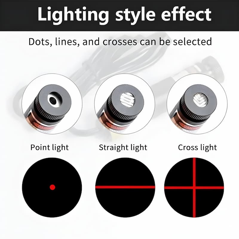 Laser Sewing Guide Magnetic Base & Flexible Silicone Arm USB-Powered