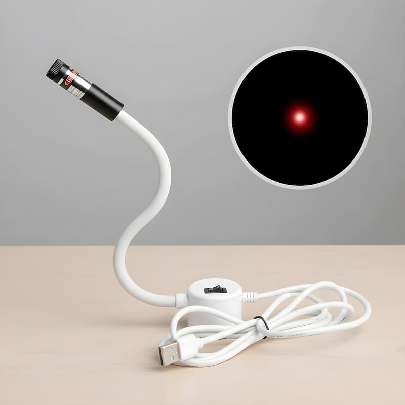 Laser Sewing Guide Magnetic Base & Flexible Silicone Arm USB-Powered