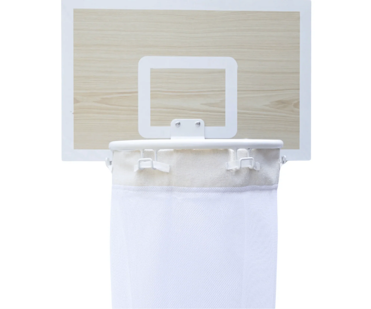 Laundry Basket Over-the-Door Basketball Hoop Foldable Mesh