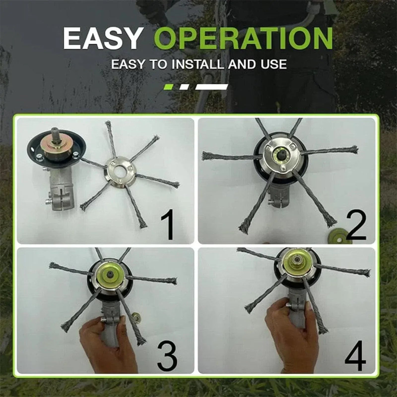Lawn Edger Tool-Free Quick-Change Blades Heavy-Duty Metal