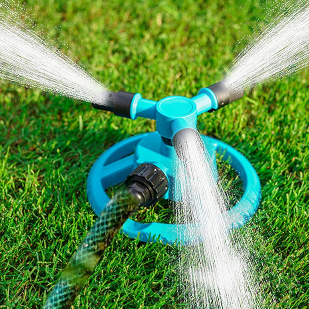 Lawn Sprinkler 360° Rotating Adjustable Pressure