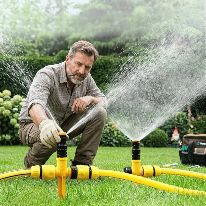Lawn Sprinkler 360° Rotating Adjustable Spray Head
