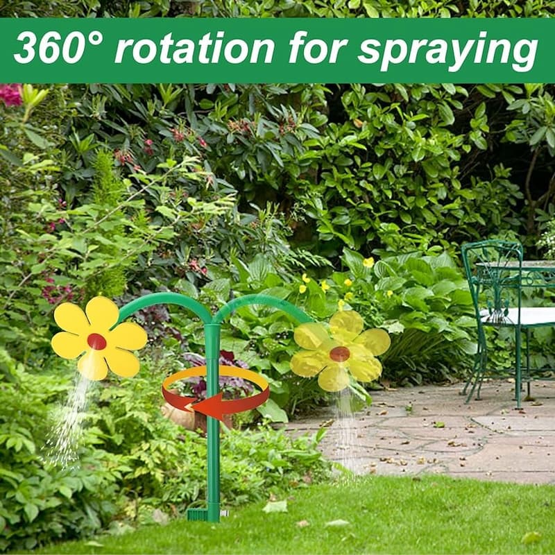 Lawn Sprinkler 360° Rotation Gentle Mist