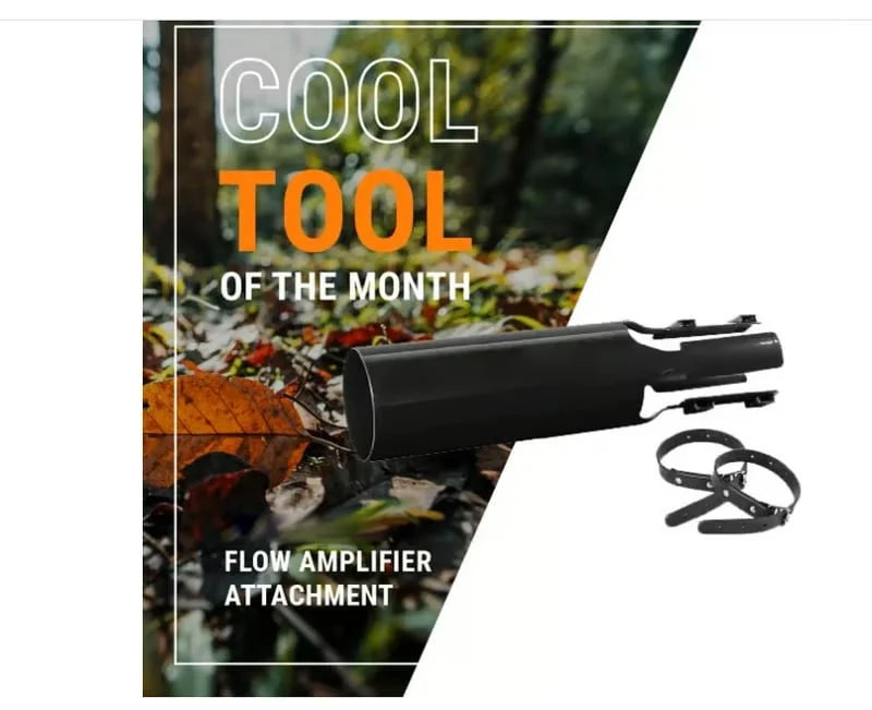 Leaf Blower Attachment Venturi Booster Tool-Free 2-4 Inch Fit