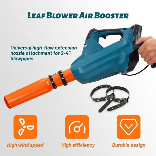 Leaf Blower Nozzle Venturi Power-Boost Universal Fit Tool-Free Install