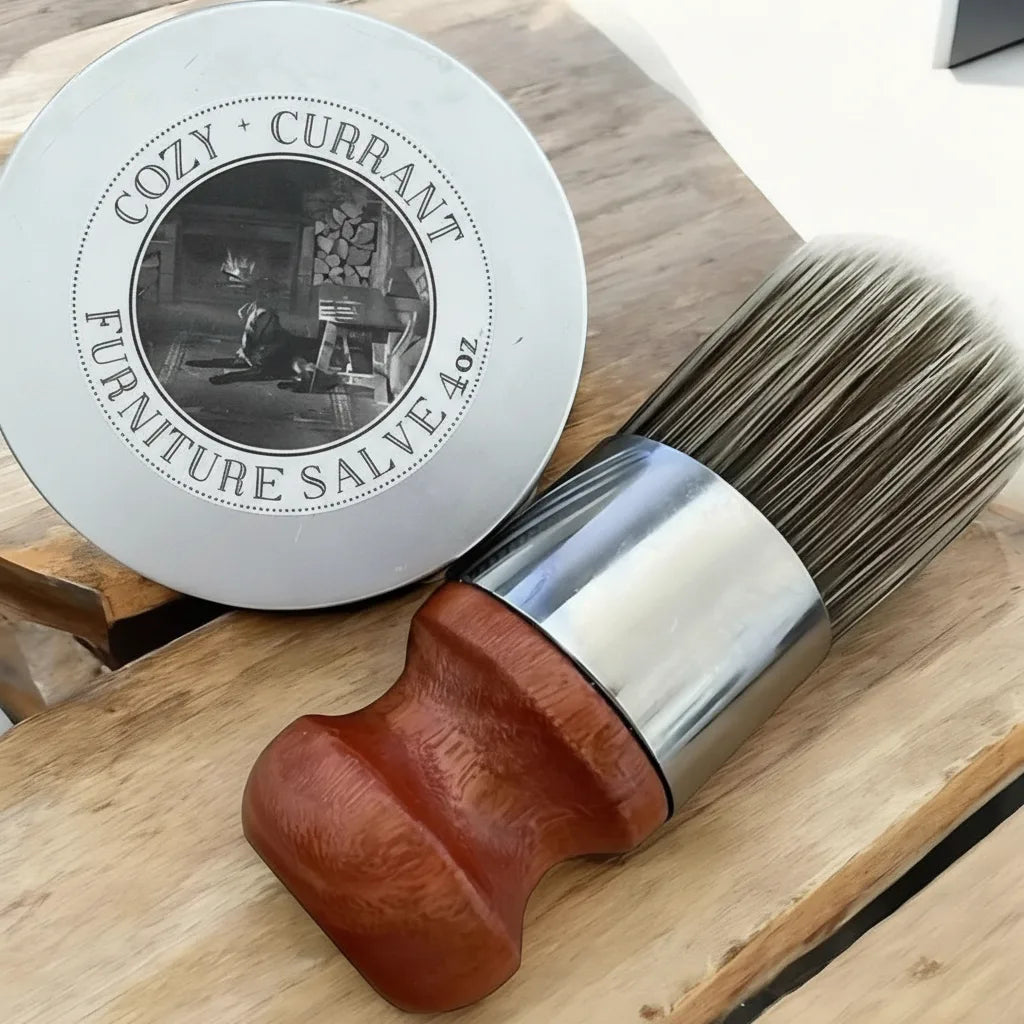 Leather Care Balm Natural Wax Colorless Brush Included