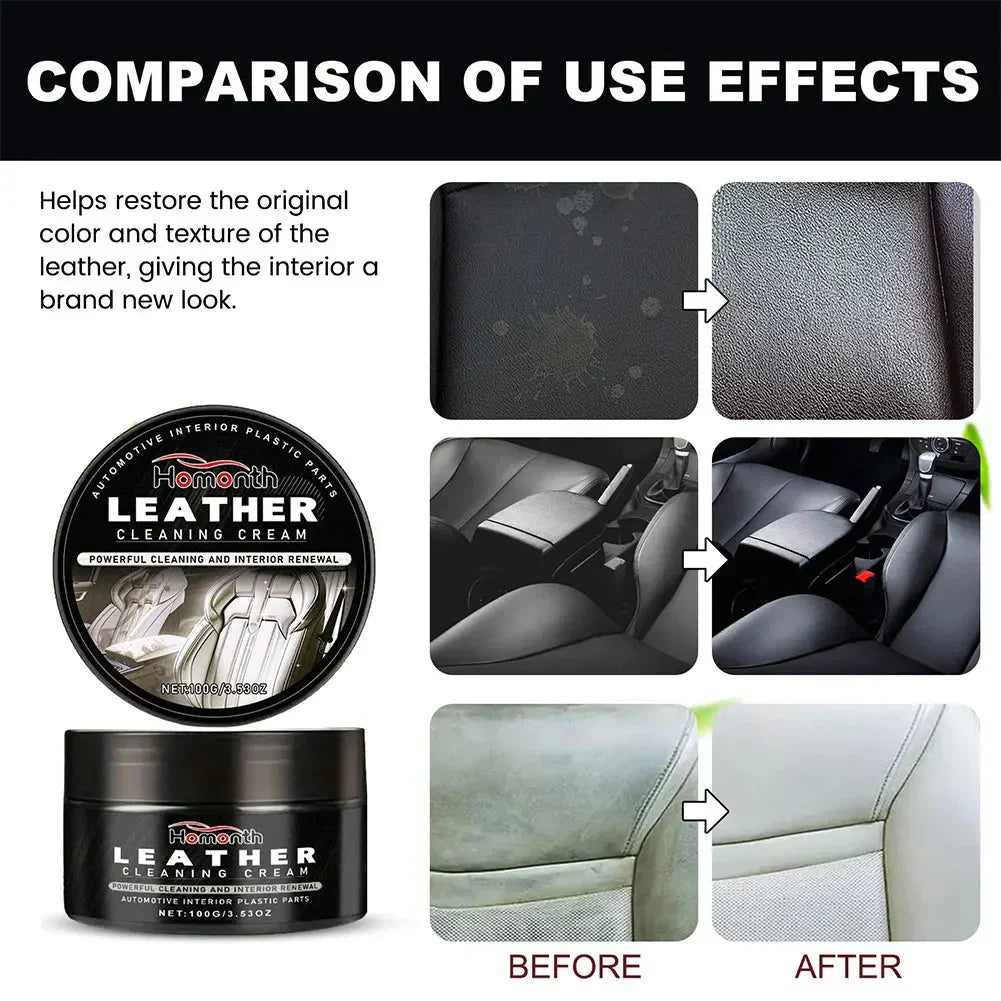 Leather Care Cream Restores Color & Removes Scratches