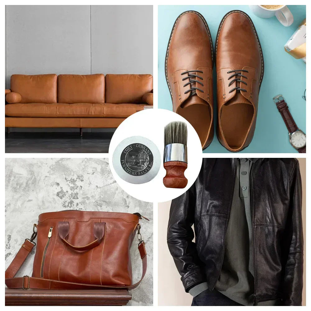Leather Conditioner Nourishing & Protective With Applicator Brush