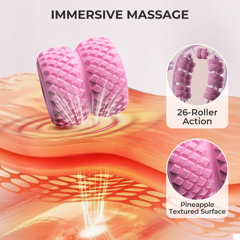 Leg Massage Roller Ergonomic Nodule EVA Foam Non-Slip Handles