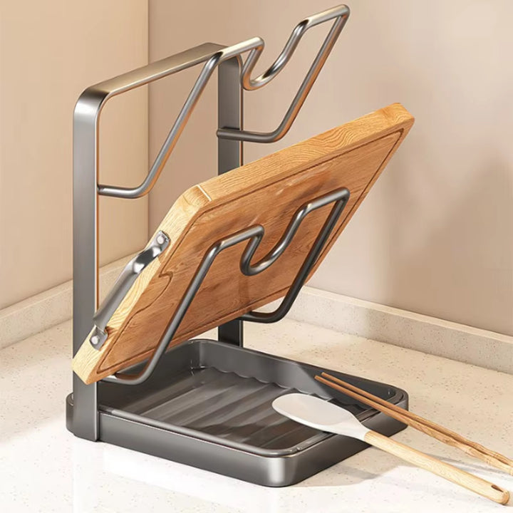 Lid & Utensil Holder Double-Tier Metal Drip Tray